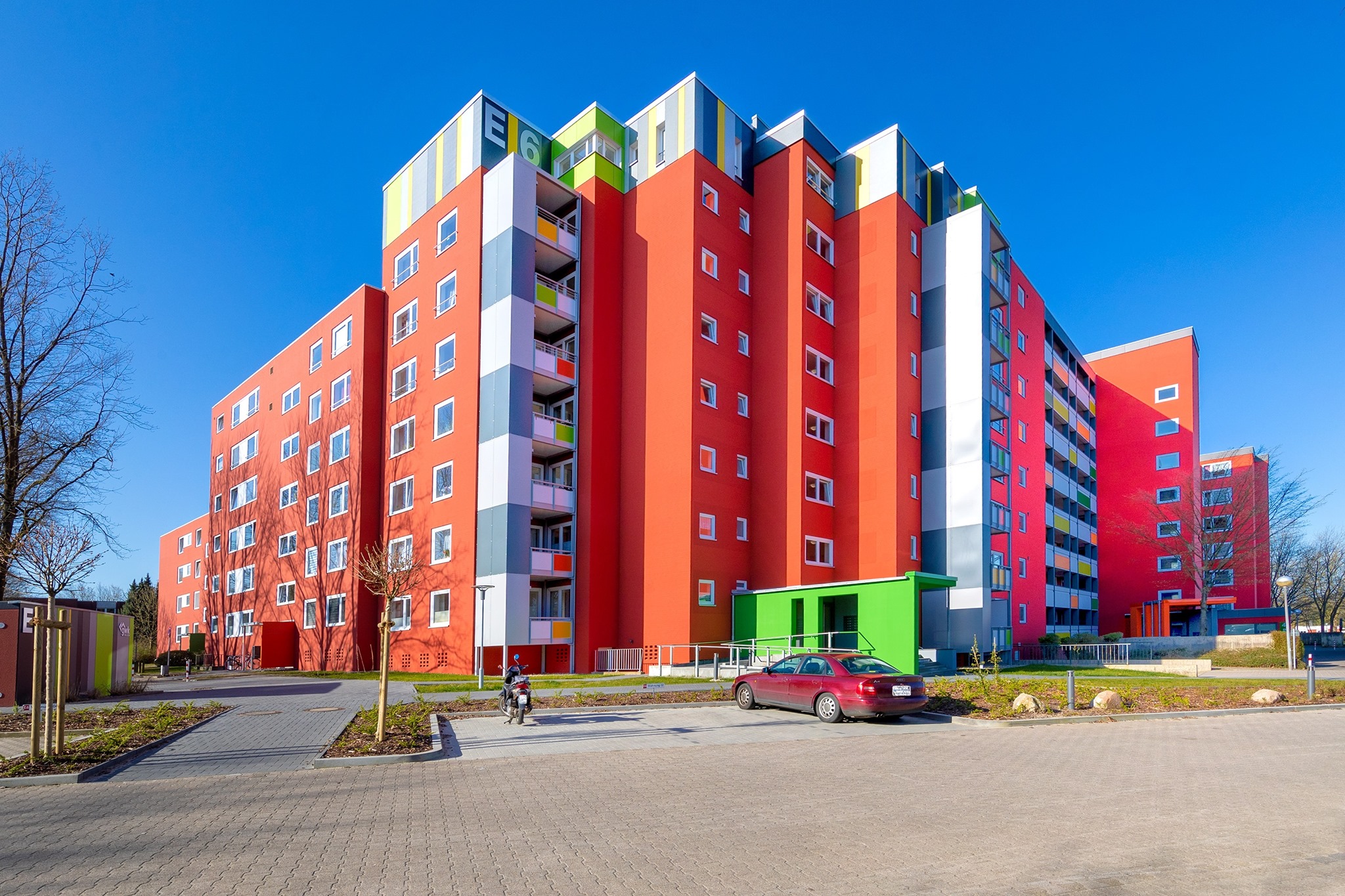 Mehrfamilienhaus Uelzen, Gesamtansicht Gesamtansicht des modernisierten Mehrfamilienhauses in Uelzen